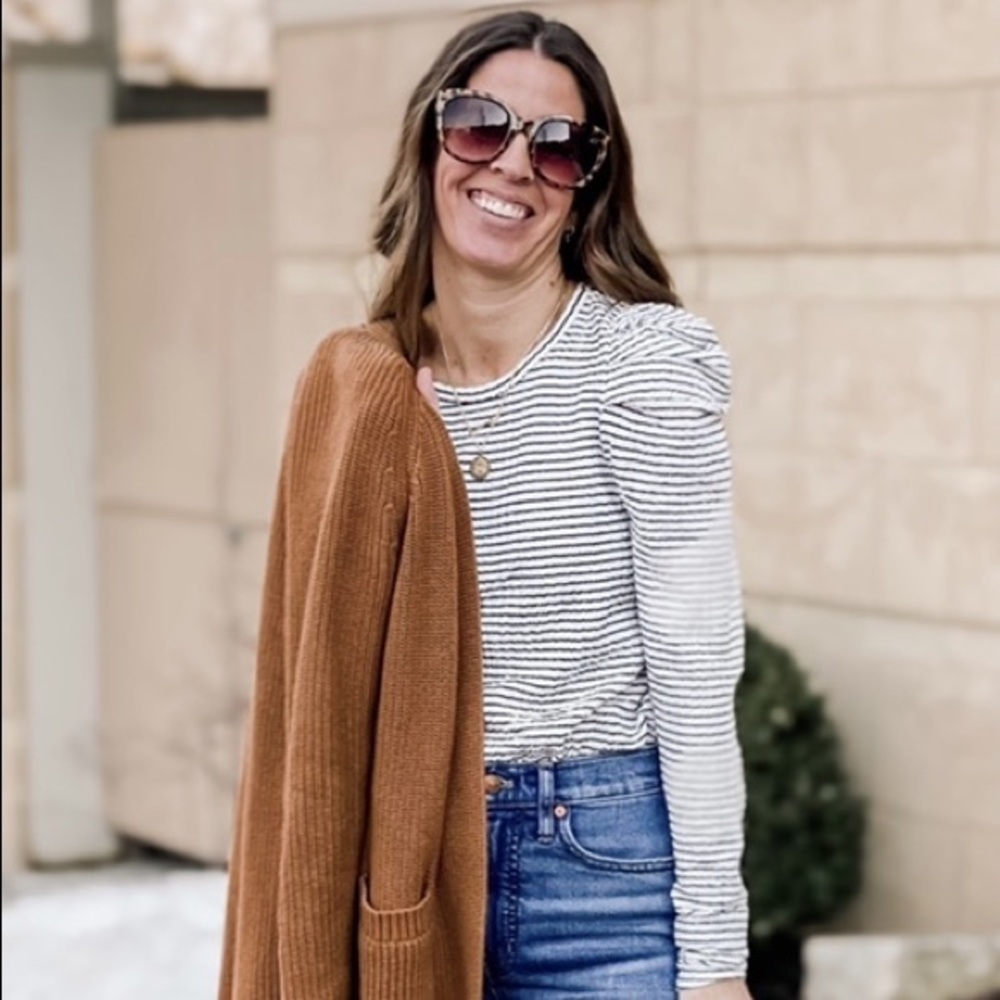 LOFT Striped Blouse